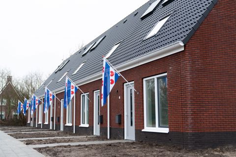 Nieuwbouw huizen van WoonFriesland in Eastermar